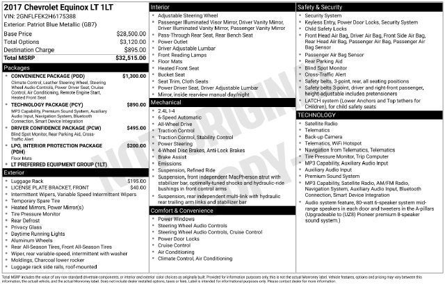 2017 Chevrolet Equinox LT