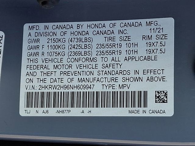 2022 Honda CR-V Touring