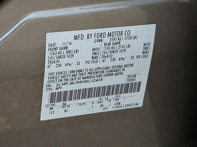 2017 Lincoln MKX Reserve