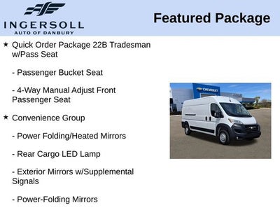 2025 RAM ProMaster 2500 Cargo Van Tradesman High Roof 159" WB w/Pass Seat