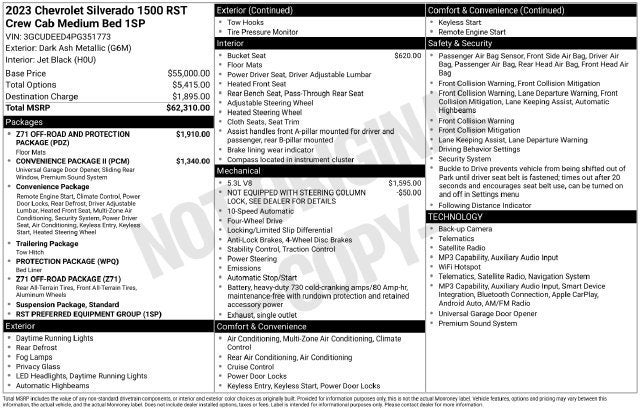 2023 Chevrolet Silverado 1500 RST