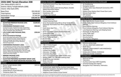 2026 GMC Terrain Elevation