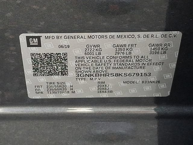 2019 Chevrolet Blazer AWD 4dr w/3LT