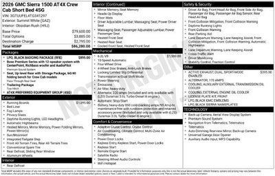 2026 GMC Sierra 1500 AT4X