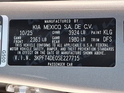 2025 Kia K4 LXS