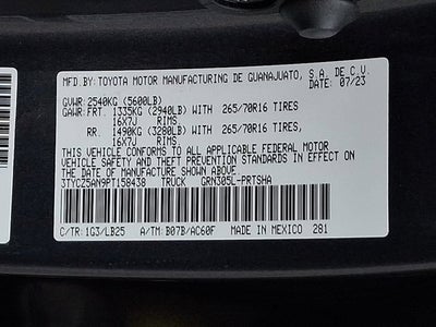 2023 Toyota Tacoma TRD Pro