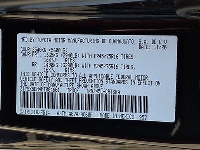 2021 Toyota Tacoma SR