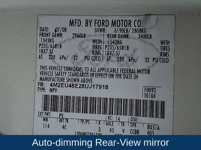 2008 Mercury Mountaineer Premier