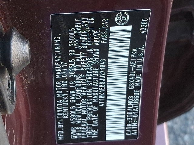 2018 Toyota Avalon XLE