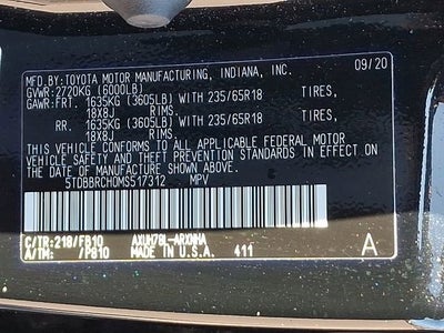 2021 Toyota Highlander Hybrid LE