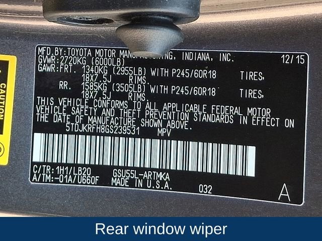 2016 Toyota Highlander XLE V6