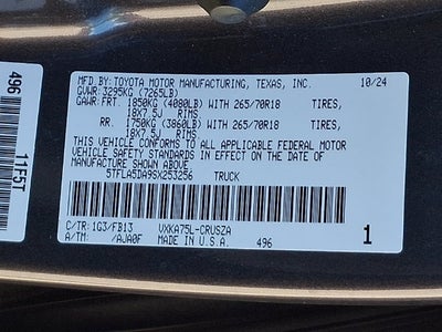 2025 Toyota Tundra SR5