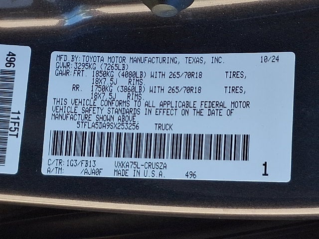 2025 Toyota Tundra SR5