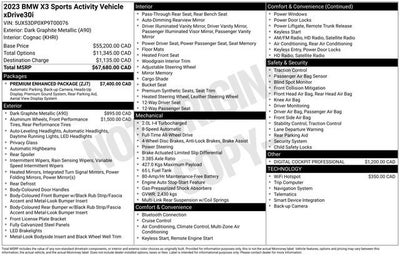 2023 BMW X3 xDrive30i