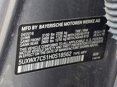 2017 BMW X3 xDrive35i