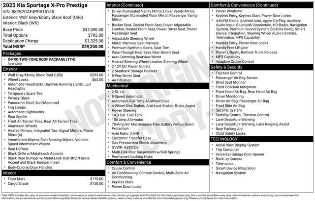 2023 Kia Sportage X-Pro Prestige