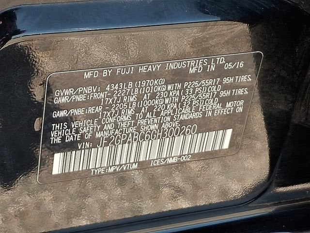 2016 Subaru Crosstrek 2.0i Premium