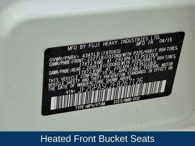 2015 Subaru XV Crosstrek Limited