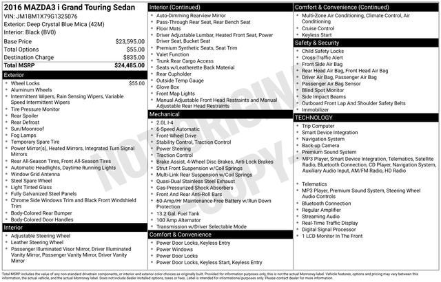 2016 Mazda Mazda3 i Grand Touring
