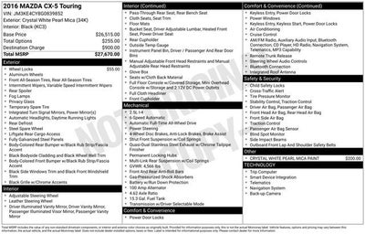 2016 Mazda Mazda CX-5 Touring