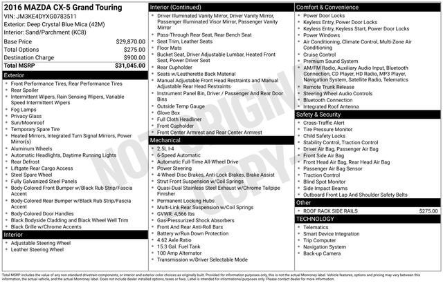 2016 Mazda Mazda CX-5 Grand Touring