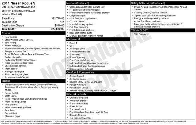 2011 Nissan Rogue S