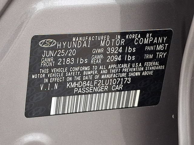 2020 Hyundai Elantra Value Edition