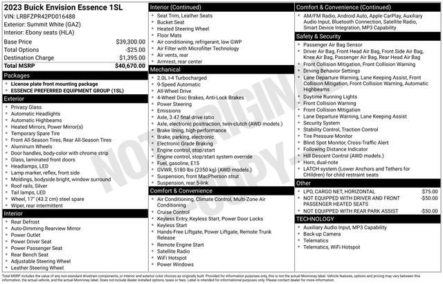 2023 Buick Envision Essence