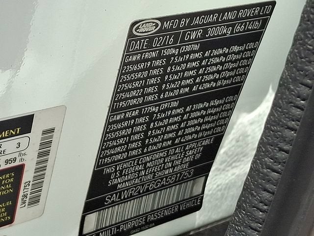 2016 Land Rover Range Rover Sport V6 HSE