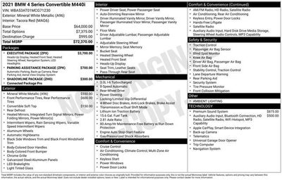 2021 BMW M440i M440i
