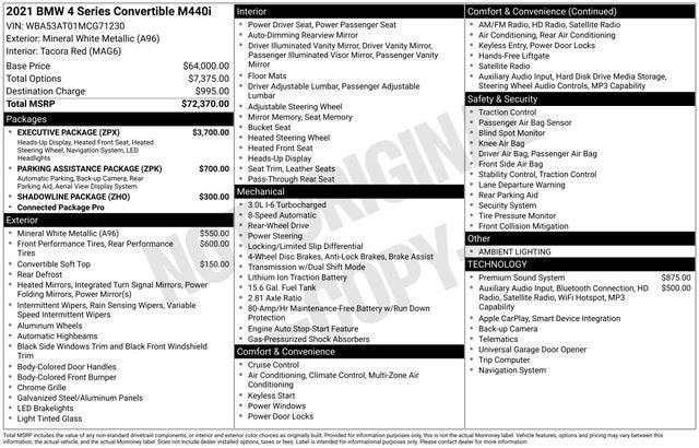 2021 BMW M440i M440i