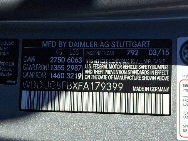 2015 Mercedes-Benz S-Class S 550