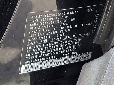 2016 Volkswagen Tiguan S