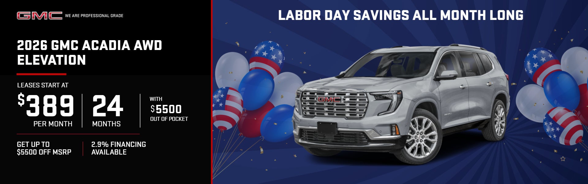 2026 GMC Acadia AWD Elevation