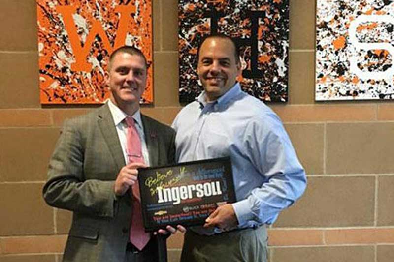 Laptop donations from Ingersoll Auto of Danbury Buick GMC for local high schools