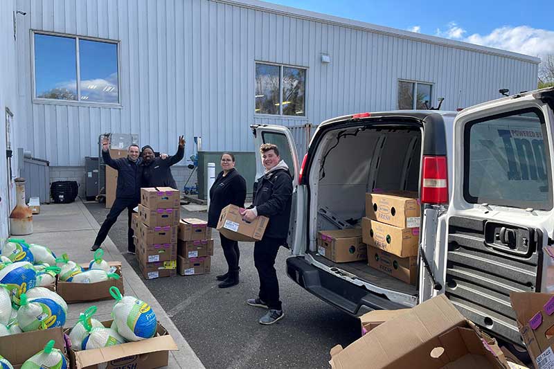 Ingersoll Auto of Danbury Buick GMC donation to the food bank
