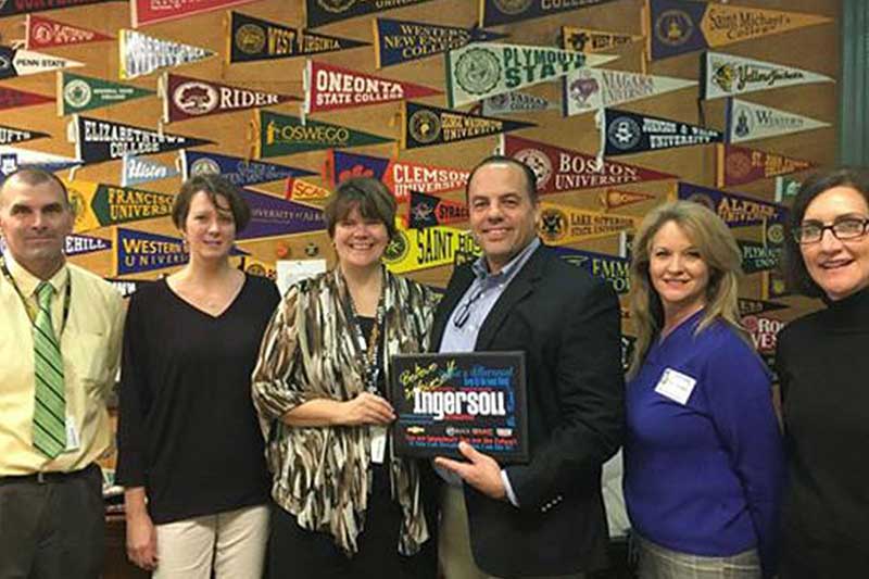 Laptop donations from Ingersoll Auto of Danbury Buick GMC for local high schools